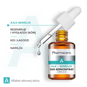 Pharmaceris A A&E–SENSILIX DUO KONCENTRAT Z WIT. A & E W 27% SKWALANIE 30 ml